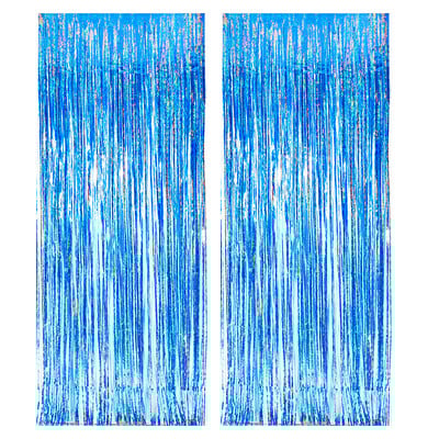 2 τμχ Ροζ 2m κουρτίνα με πούλιες για γενέθλια γαμήλια διακόσμηση Bachelorette πάρτι Αποφοίτηση Νυφικό ντους φούντα φόντο