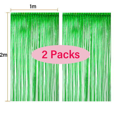 2 csomagos fólia függöny ezüst rózsa arany csillogó csillogó fringer függöny babazuhany születésnapi esküvői party háttérdíszek