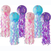 2db medúza papírlámpás a tenger alatt parti dekoráció Baby Shower Mermaid Ocean témájú születésnapi parti díszekhez