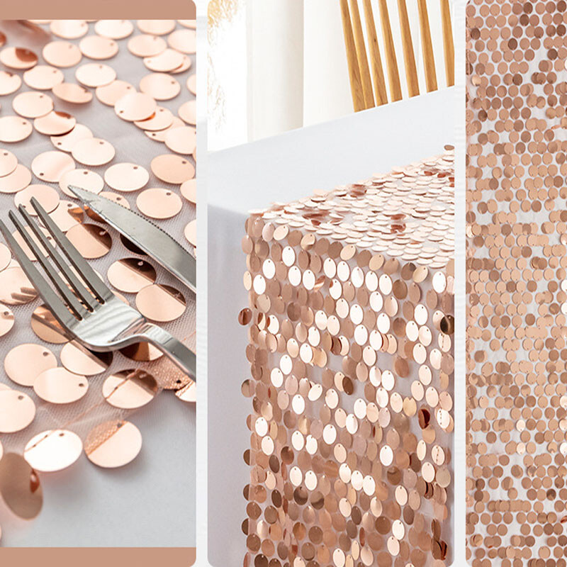 Flitteres asztali futó 30x275 cm téglalap alakú vacsoraasztal futó, arany ezüst bankett esküvői rendezvényre, lakberendezési kellék