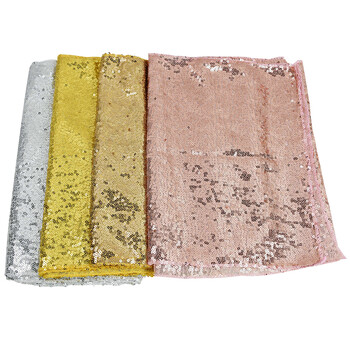 Sparkly Shining Embroider Table Runners Rose Champagne Gold Sequin Κάλυμμα τραπεζιού για γάμους υφασμάτινη διακόσμηση Chemin De Mariage