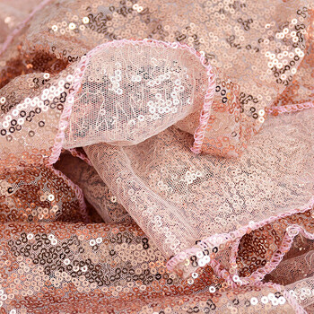 Sparkly Shining Embroider Table Runners Rose Champagne Gold Sequin Κάλυμμα τραπεζιού για γάμους υφασμάτινη διακόσμηση Chemin De Mariage