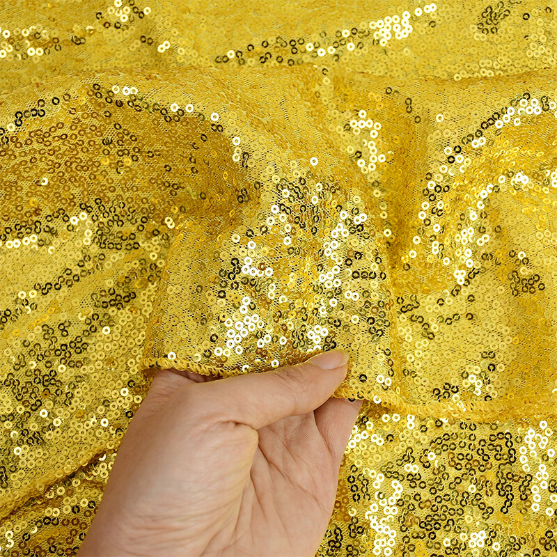 Csillogóan csillogó hímző asztali futók Rose Champagne Gold flitteres asztaltakaró esküvői parti ruhákhoz Chemin De Mariage