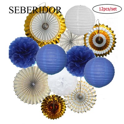 Χριστουγεννιάτικη μπομπονιέρα Μικτό κρεμαστό χαρτί βεντάλια στρογγυλό φανάρι Παιδικό αγόρι κορίτσι 1ο ντεκόρ γενεθλίων DIY Tissue Pompom Κόκκινο πράσινο