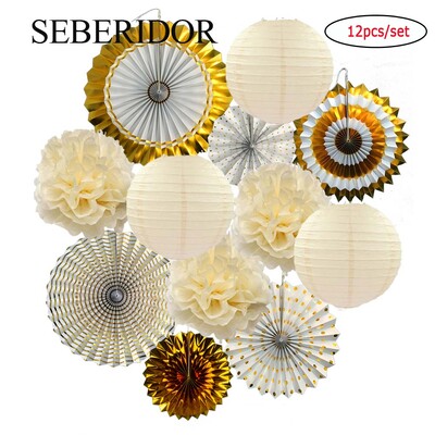 Χριστουγεννιάτικη μπομπονιέρα Μικτό κρεμαστό χαρτί βεντάλια στρογγυλό φανάρι Παιδικό αγόρι κορίτσι 1ο ντεκόρ γενεθλίων DIY Tissue Pompom Κόκκινο πράσινο