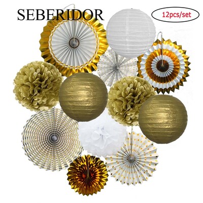 Χριστουγεννιάτικη μπομπονιέρα Μικτό κρεμαστό χαρτί βεντάλια στρογγυλό φανάρι Παιδικό αγόρι κορίτσι 1ο ντεκόρ γενεθλίων DIY Tissue Pompom Κόκκινο πράσινο