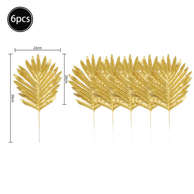 Mesterséges zöld trópusi pálmalevelek brazil levél dzsungel szafari születésnapi parti dekoráció esküvői otthoni asztaldísz hamis növény