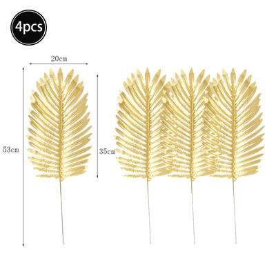 Mesterséges zöld trópusi pálmalevelek brazil levél dzsungel szafari születésnapi parti dekoráció esküvői otthoni asztaldísz hamis növény