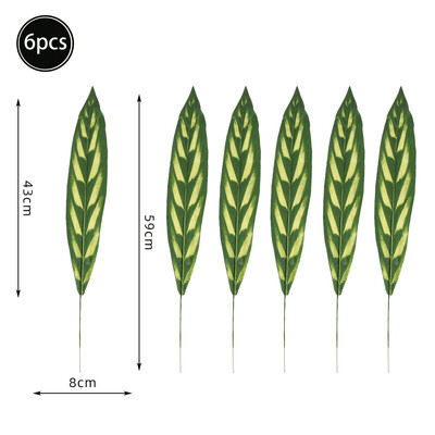 Mesterséges zöld trópusi pálmalevelek brazil levél dzsungel szafari születésnapi parti dekoráció esküvői otthoni asztaldísz hamis növény