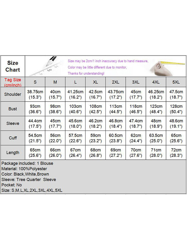 VONDA női ingek 2024 elegáns blúz irodai női felsők alkalmi, álló gallérral 3/4 flare ujjú ingek túlméretezett blusák