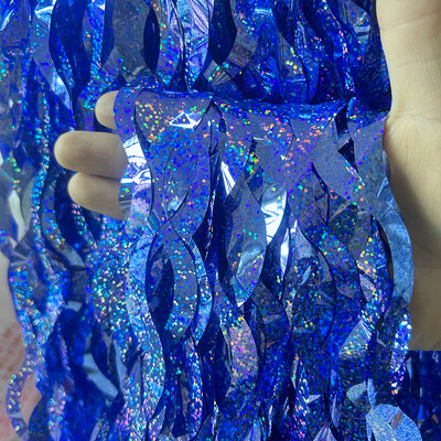 Új fólia rojtos lézerfüggönyök party dekorációk fotó hátterek születésnapi esküvőhöz, karácsonyi ballagási parti dekorációhoz