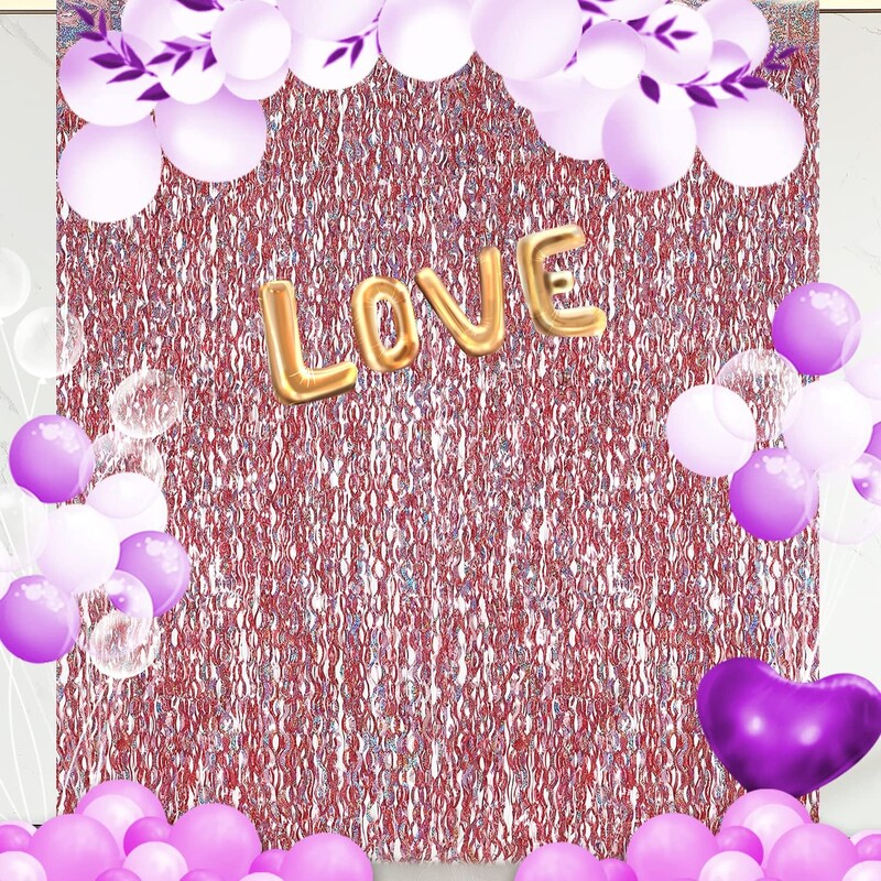 Új fólia rojtos lézerfüggönyök party dekorációk fotó hátterek születésnapi esküvőhöz, karácsonyi ballagási parti dekorációhoz