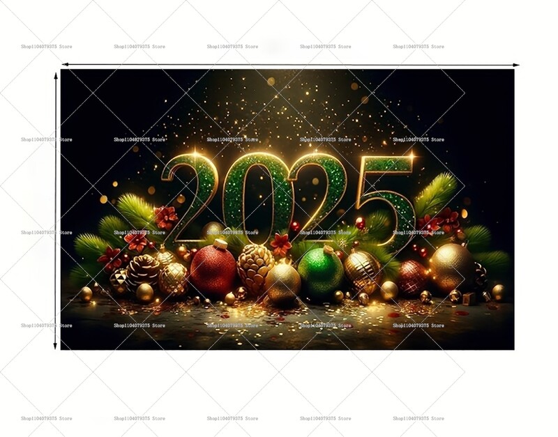 2025-ös újévi karácsonyi fotózás háttér karneváli születésnapi parti dekoráció Banner Photo Booth szoba fali dekorációja