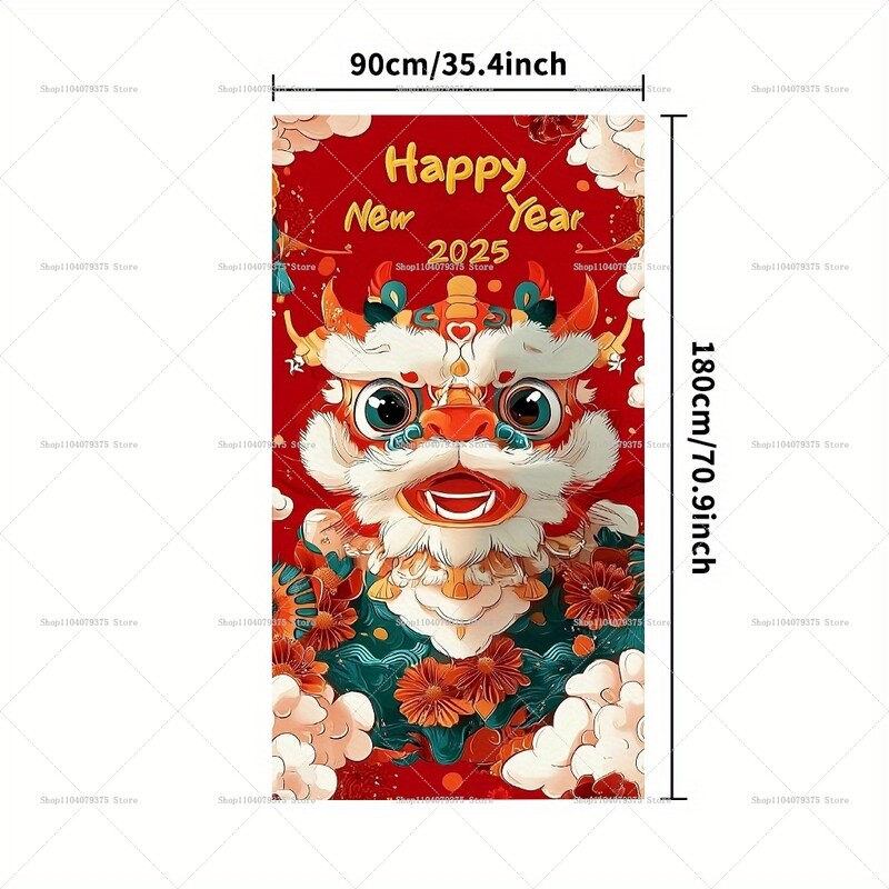 2025 A Kígyó Éve Tavaszi Fesztivál Ajtófotózás háttérparti Ajándékdísz Oroszlánajtós Photo Booth fali dekoráció