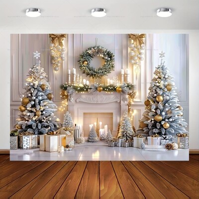 Mikulás füzér hóember fotózás háttér kellékek családi karácsonyi parti dekoráció újévi háttér borító