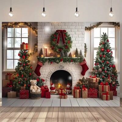 Mikulás füzér hóember fotózás háttér kellékek családi karácsonyi parti dekoráció újévi háttér borító