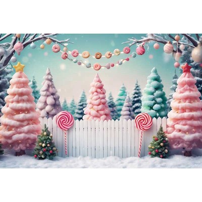 Priecīgus Ziemassvētkus, lielas egles fotogrāfijas fons 2025. gada Ziemassvētku Jaungada ballītes fona konfekšu žogs studijas fotoattēls, aizmugures pilieni