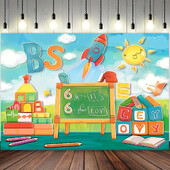 Ζωντανά πανό εορτασμού της επιστροφής στην πατρίδα - σχέδια μπλε ουρανού και πολύχρωμα κραγιόνια 