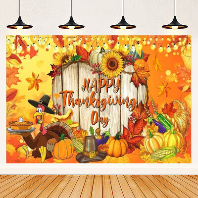 Őszi hálaadás napi téma őszi tök juhar elhagyja Törökország parasztház pajta aratás baba portré fotózás háttér kellék