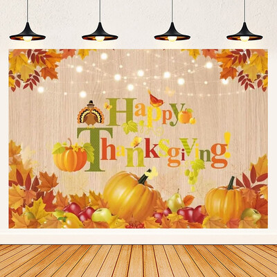 Őszi hálaadás napi téma őszi tök juhar elhagyja Törökország parasztház pajta aratás baba portré fotózás háttér kellék