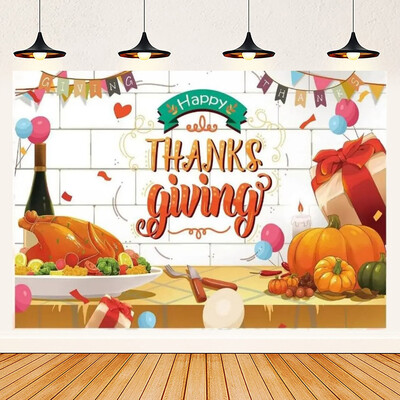 Őszi hálaadás napi téma őszi tök juhar elhagyja Törökország parasztház pajta aratás baba portré fotózás háttér kellék