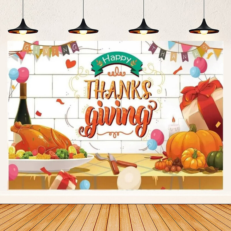 Őszi hálaadás napi téma őszi tök juhar elhagyja Törökország parasztház pajta aratás baba portré fotózás háttér kellék