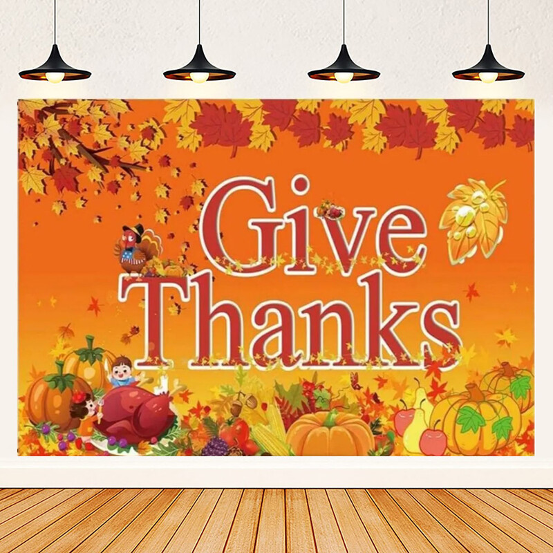 Őszi hálaadás napi téma őszi tök juhar elhagyja Törökország parasztház pajta aratás baba portré fotózás háttér kellék