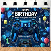 Παιχνίδι Happy Birthday Party Background - Πανό από πολυεστέρα που φημίζονται παγκοσμίως με θέματα βιντεοπαιχνιδιών, διακοσμητικά τοίχου