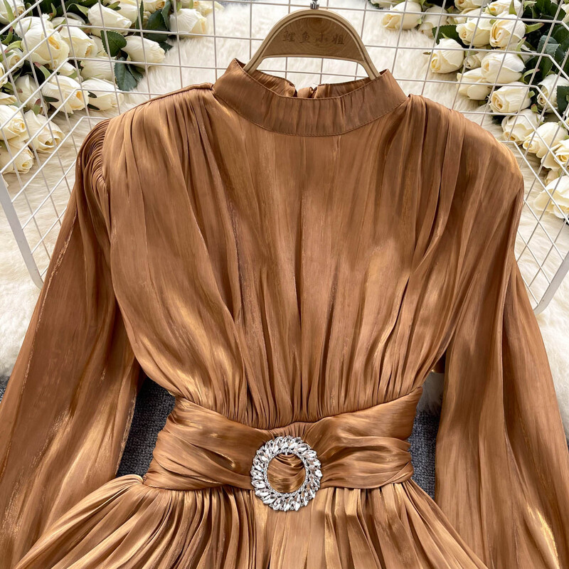 Femei Chic Bandaje decolteu cu volane plisate cu mânecă lungă, solid, subțire, sexy, coreeană, cămașă de vară pentru femei