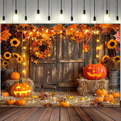 Élénk poliészter Halloween-háttér, többcélú, motor nélküli partidíszek fotózáshoz és fotófülkékhez