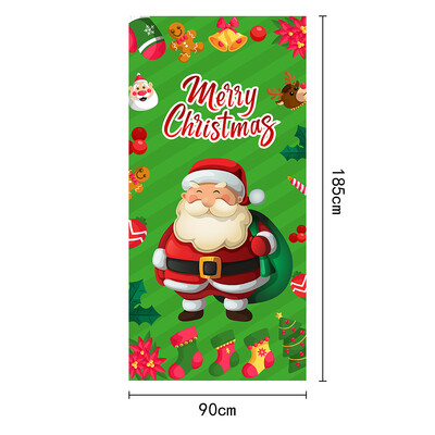 Poliészter karácsonyi hóember ajtószalag - ünnepi ajtóborító dekoráció, tökéletes beltéri és kültéri karácsonyi téli bulikhoz