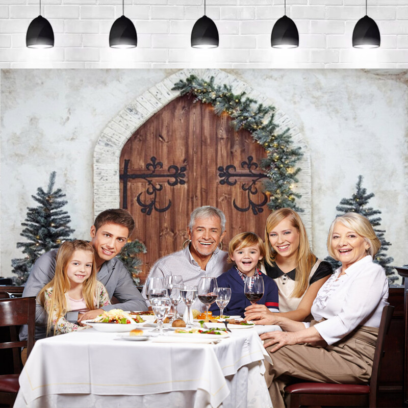 Boldog karácsonyt Háttér Karácsonyfa karácsonyi díszek ablak Családi babaportré fotózás háttér party dekoráció fotó