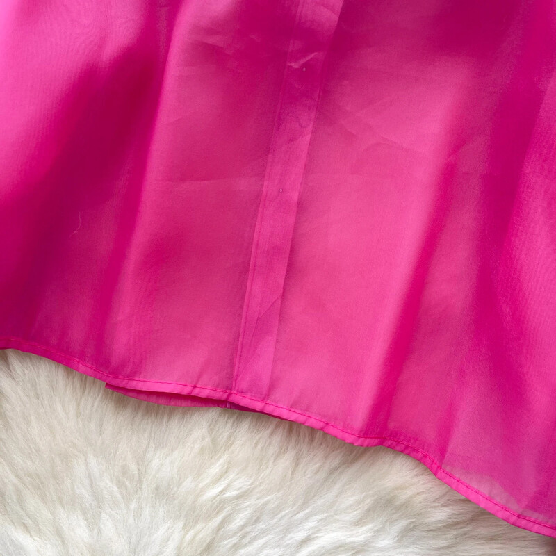 Elegáns strasszos női vintage lehajtható gallér alapjai hosszú ujjú bő fodros felső francia utcai ruházat High Street őszi blúz