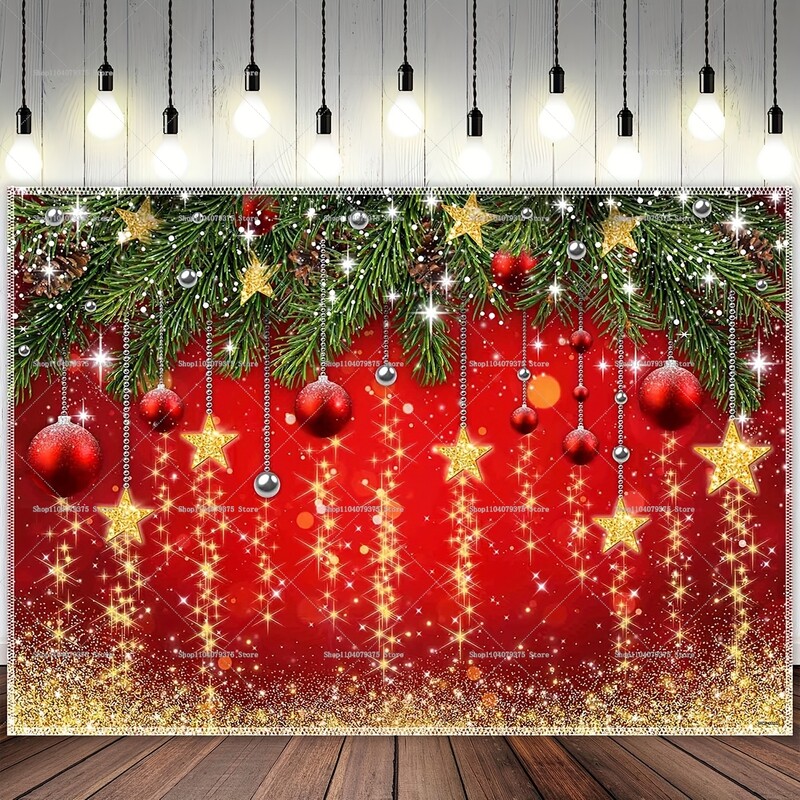 Karácsonyi karnevál Karácsonyfa téma fotózás háttér Mikulás party dekoráció Banner Photo Booth szoba dekoráció