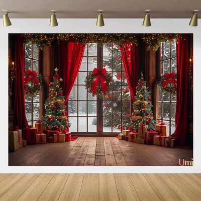 Kalėdų Senelio gatvės namo priekio fonas Vaikų kūdikių fotografijos rekvizitai Vaikų suaugusiųjų vakarėlio Kalėdų fotografijos fonas