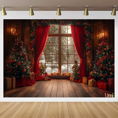 Kalėdų Senelio gatvės namo priekio fonas Vaikų kūdikių fotografijos rekvizitai Vaikų suaugusiųjų vakarėlio Kalėdų fotografijos fonas