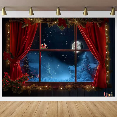 Kalėdų Senelio gatvės namo priekio fonas Vaikų kūdikių fotografijos rekvizitai Vaikų suaugusiųjų vakarėlio Kalėdų fotografijos fonas