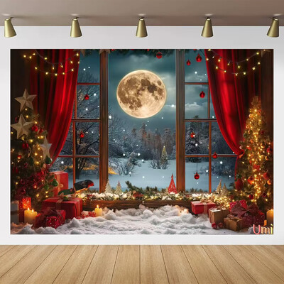 Kalėdų Senelio gatvės namo priekio fonas Vaikų kūdikių fotografijos rekvizitai Vaikų suaugusiųjų vakarėlio Kalėdų fotografijos fonas