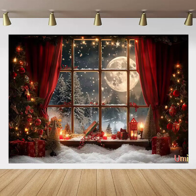 Kalėdų Senelio gatvės namo priekio fonas Vaikų kūdikių fotografijos rekvizitai Vaikų suaugusiųjų vakarėlio Kalėdų fotografijos fonas