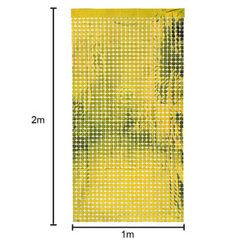 Τετράγωνη γκλίτερ κουρτίνα 1X2m σκηνικό χρυσό ροζ γυαλιστερό ντεκόρ τοίχου Γενέθλια γάμου Baby Shower Party Φωτογραφία Φόντο