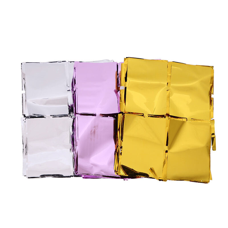 1x2m négyzet alakú csillogó függöny háttér arany szál rózsaszín csillogó fali dekoráció születésnapi esküvő babazuhany party fotó háttér