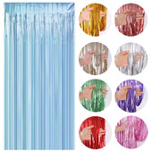 Matt fólia rojtos buliháttér Bojtfüggöny Születésnapi Photo Booth Baby Shower Esküvői Glitter Party Dekoráció Lakásdekoráció