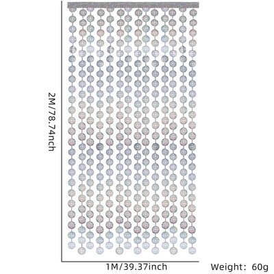 1X2M lézeres föld csillogó függöny háttér ezüst csillogó fali dekoráció fólia függöny születésnapi esküvői diszkóparti fotó háttér