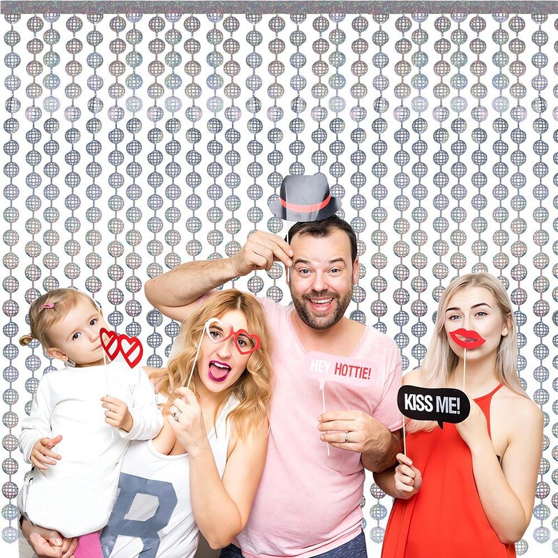 1X2M lézeres föld csillogó függöny háttér ezüst csillogó fali dekoráció fólia függöny születésnapi esküvői diszkóparti fotó háttér