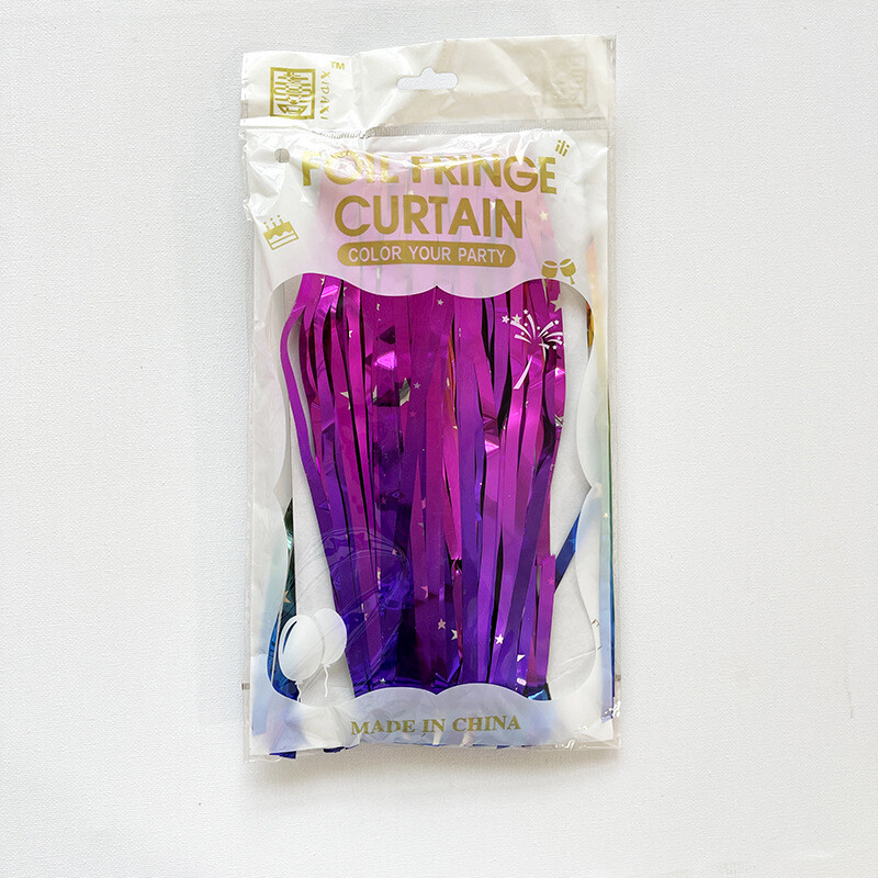 Vaivorykštės gradiento blizgučio užuolaidos lazerinės folijos pakraštyje vakarėlio fono dekoras Gimtadienio nuotakos kūdikių dušas Bachelorette Photo Booth Prop