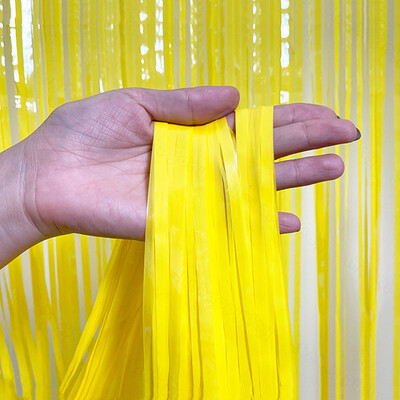 Szivárványos fólia rojtos függöny Háttér Macaron talmi függöny esküvői születésnapi lánybúcsú Háttér fotófülke dekoráció