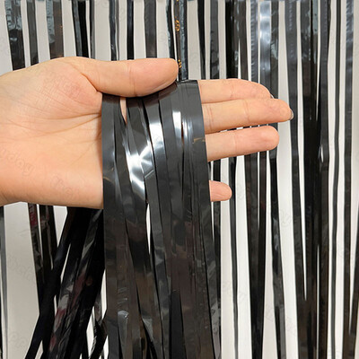 Szivárványos fólia rojtos függöny Háttér Macaron talmi függöny esküvői születésnapi lánybúcsú Háttér fotófülke dekoráció