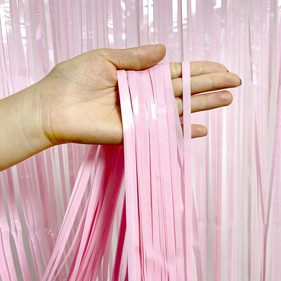 Szivárványos fólia rojtos függöny Háttér Macaron talmi függöny esküvői születésnapi lánybúcsú Háttér fotófülke dekoráció