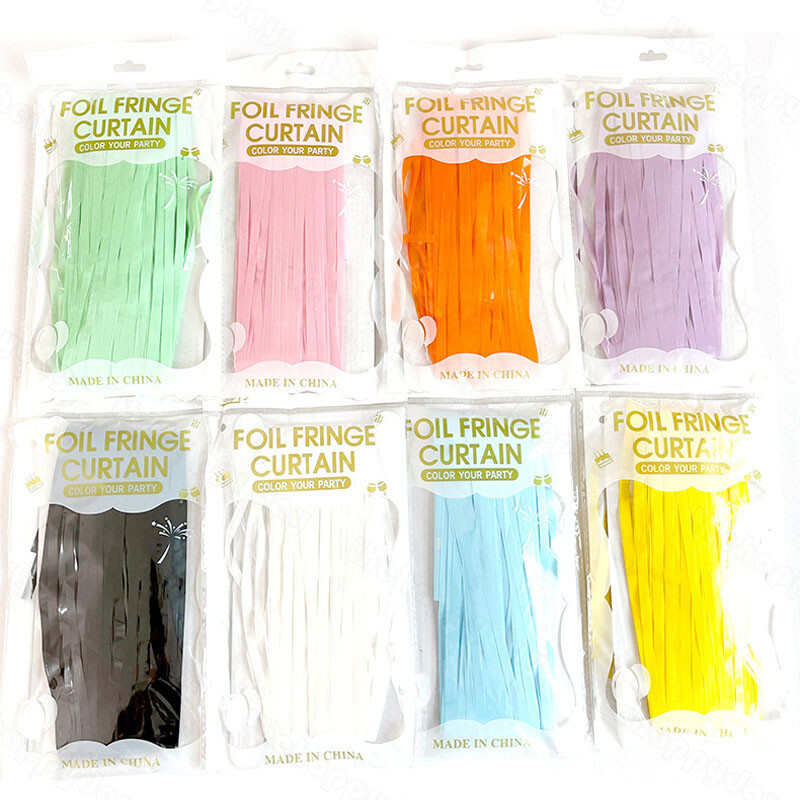 Szivárványos fólia rojtos függöny Háttér Macaron talmi függöny esküvői születésnapi lánybúcsú Háttér fotófülke dekoráció