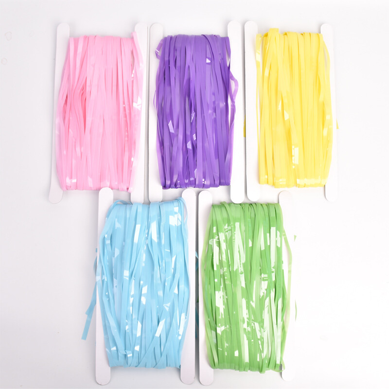 Pasztell függöny Háttér Talmi függöny Bojtfüzér Pasztell Macaron Szivárvány Egyszarvú Party Dekoráció Babazuhany Keresztelő